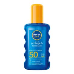 Loção solar invisível em spray protege e refrescante F50 200 ml