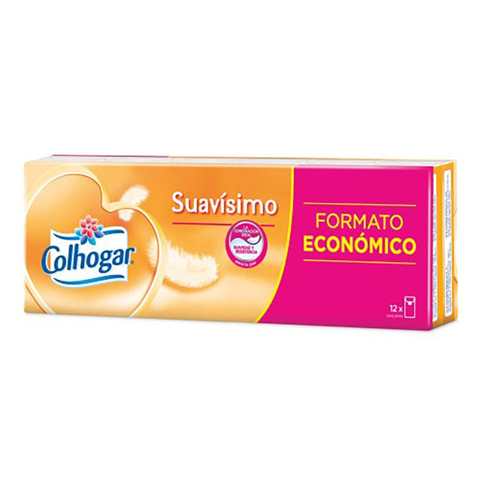 Lenços suavísimo seda branca, 12 un