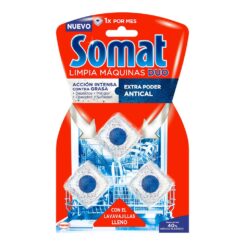 SOMAT Limpador de máquina de lavar louça 3 doses (máquina de lavar louça cheia)