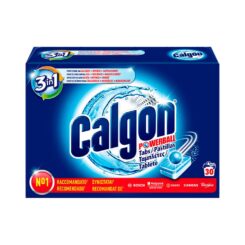 CALGON Pastilha anti-calcário para máquina de lavar 30 unidades