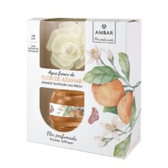 Ambientador ambar flor difusor água fresca azahar 60ml