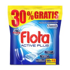 Detergente máquina louça flota pastilhas 50un.
