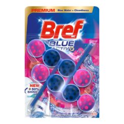 WC bloco sanitário bref ativo água azul higiene 2+1