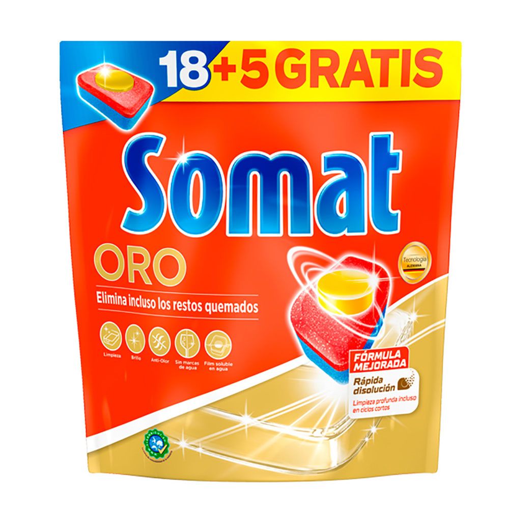 Pastillas para lavavajillas 23 (18+5) uds