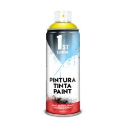 Tinta alquídica spray 520 cc ref 642 amarelo limão fosco 300 ml