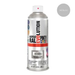 Tinta acrílica spray evolution metalizada 520 CC prata MT191