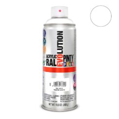 Tinta spray acrílica evolution 520 CC RAL 9016 branco tráfico