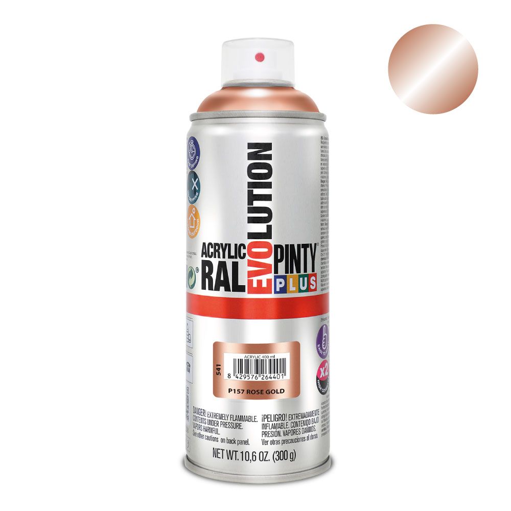 Tinta acrílica spray evolution 520 CC P157 ouro rosa