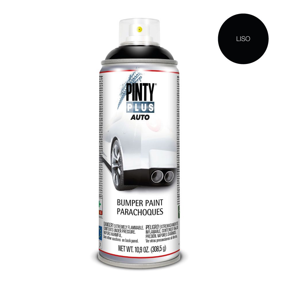 Tinta spray auto 520 CC para-choques liso BL104 preto