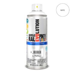 Tinta acrílica à base de água spray evolution 520 CC RAL 9010 branco fosco puro
