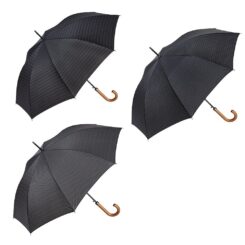 Guarda-chuva comprido automático estampado modelos variados em tons cinza, modelos sortidos