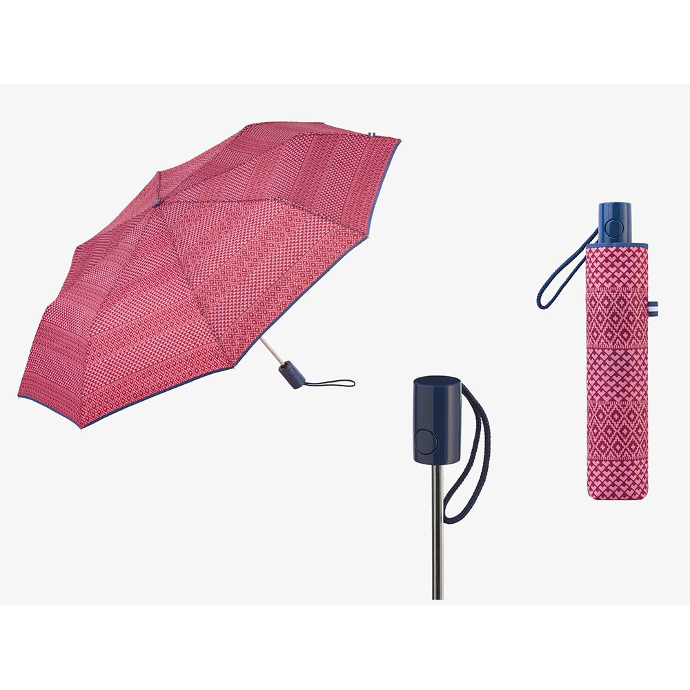 Guarda-chuva automático estampado étnico com UVP 50+, cores sortidas - Image 11
