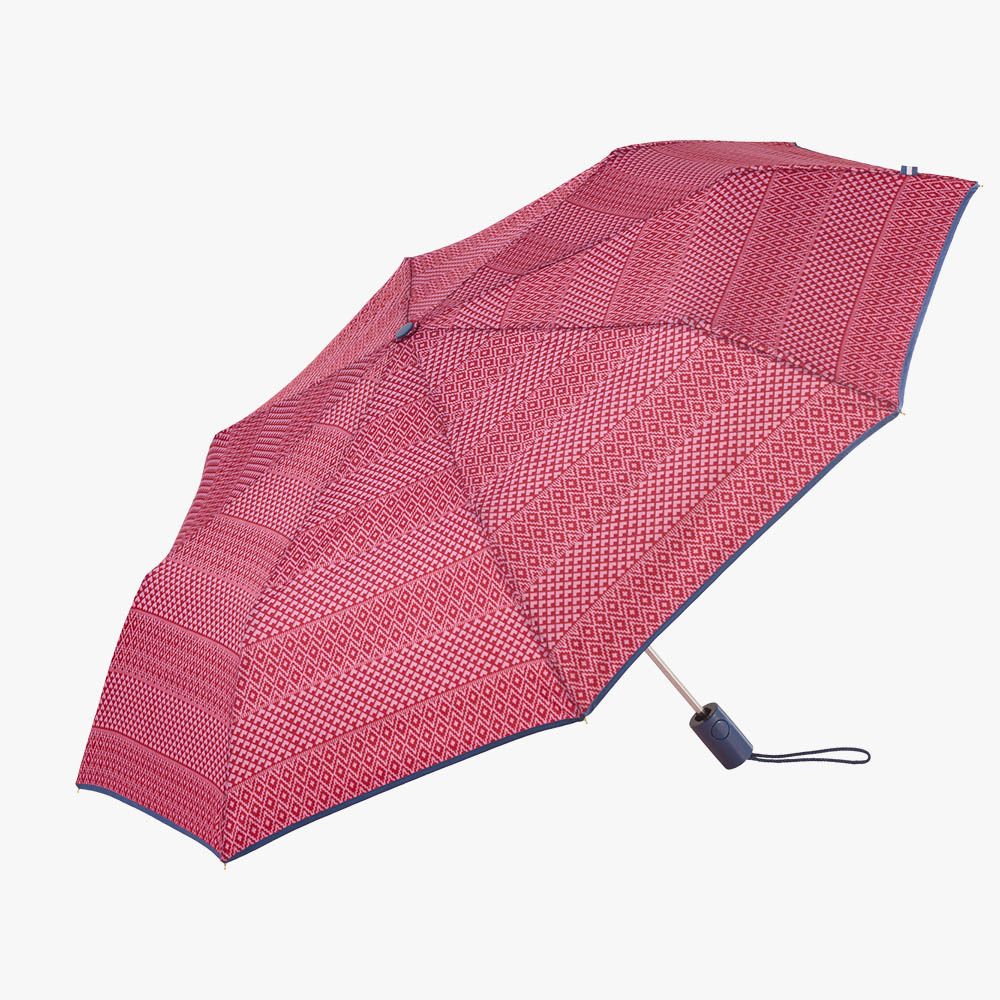 Guarda-chuva automático estampado étnico com UVP 50+, cores sortidas - Image 6
