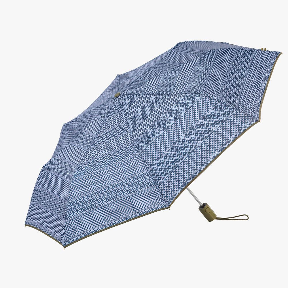 Guarda-chuva automático estampado étnico com UVP 50+, cores sortidas - Image 8