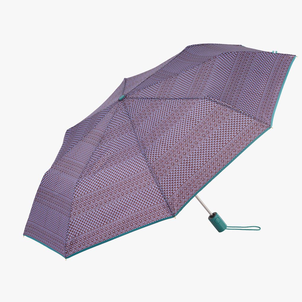 Guarda-chuva automático estampado étnico com UVP 50+, cores sortidas - Image 10