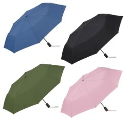 Guarda-chuva automático liso com UV 50+, cores sortidas
