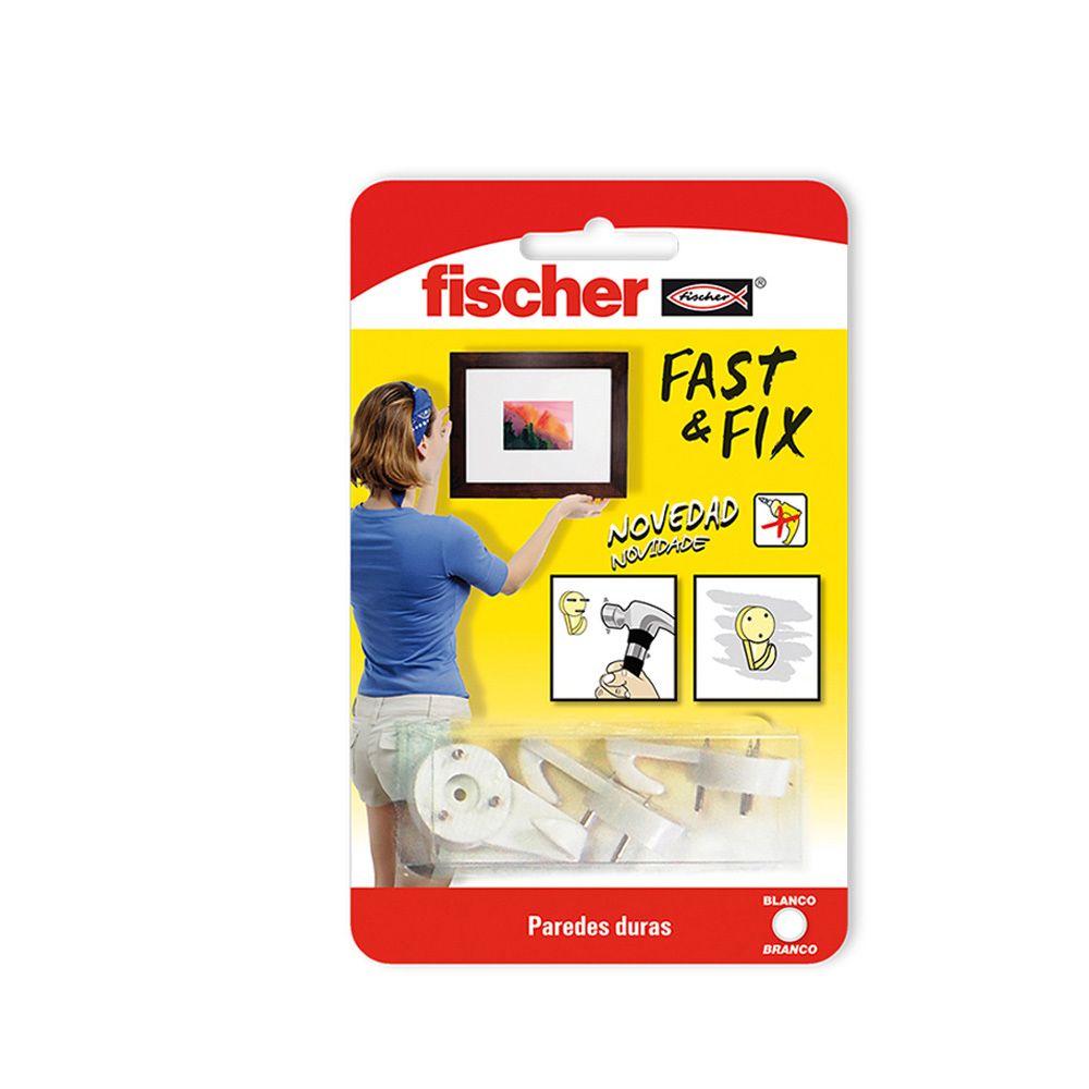 Suporte 3 pontas fast&fix (blister 4 unid.) 534844 fischer - Image 2