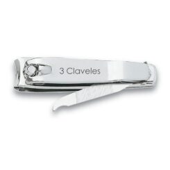 Corta-unhas com lima cromado 6 cm