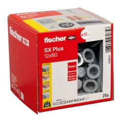 FISCHER Taco sx plus ø12 x 60 mm, caixa de 25 unidades