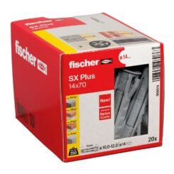FISCHER Taco sx plus ø14 x 70 mm, caixa de 20 unidades