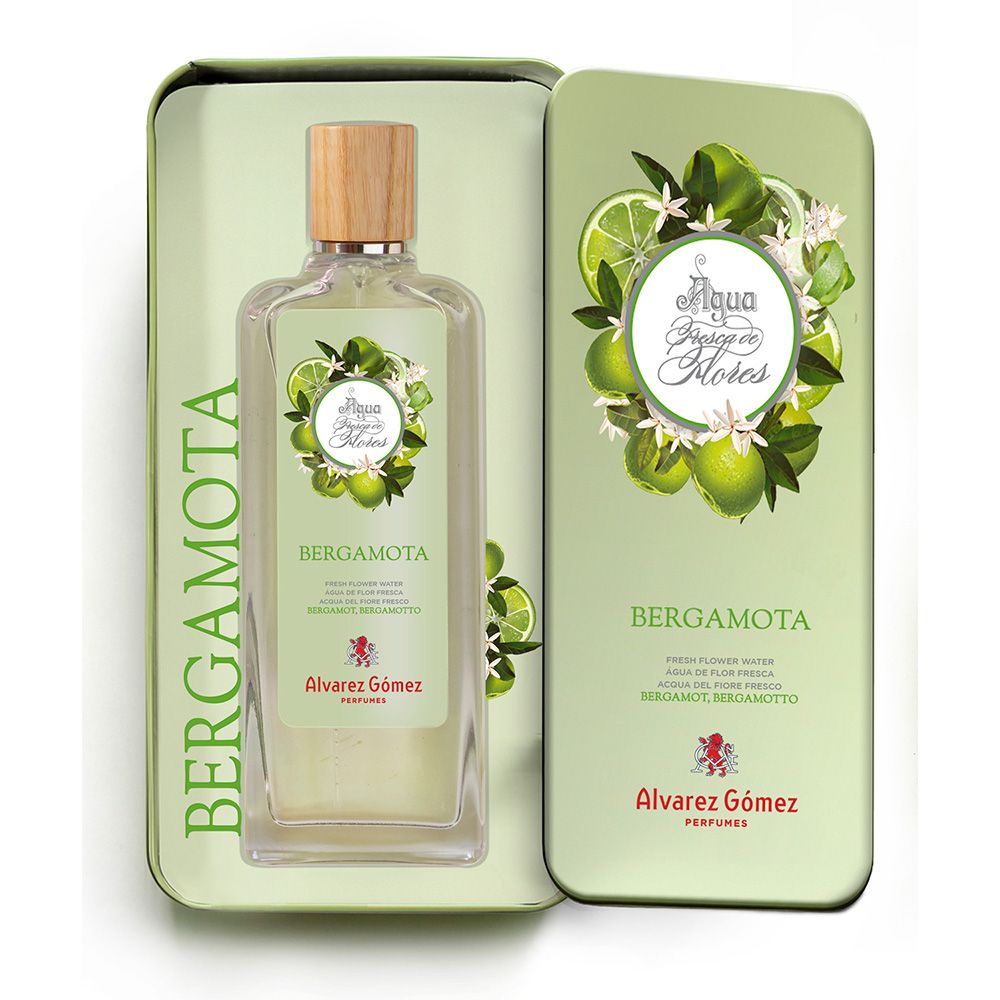 Unissex colónia água fresca com flor de bergamota com estojo, 150 ml
