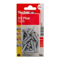 Bucha SX plus Ø5 x 25 mm, blister 50 unid