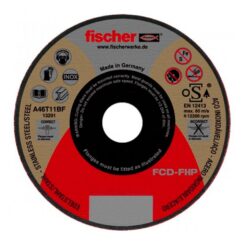 FISCHER Disco de corte de aço inoxidável de alto desempenho FCD fischer ø115 x 1,0 x 22,23 mm