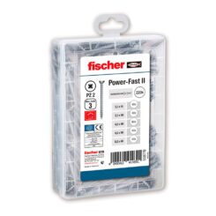 Pacote de 220 parafusadores variados fpfii misterbox 558779 fischer
