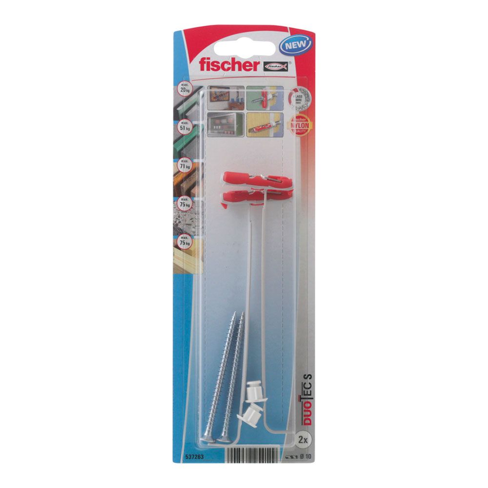 Blister 2 unid. DUO TEC 10 SK + parafusos 537263 fischer