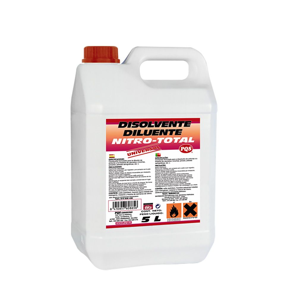 Disolvente nitro total garrafa 5L PQS