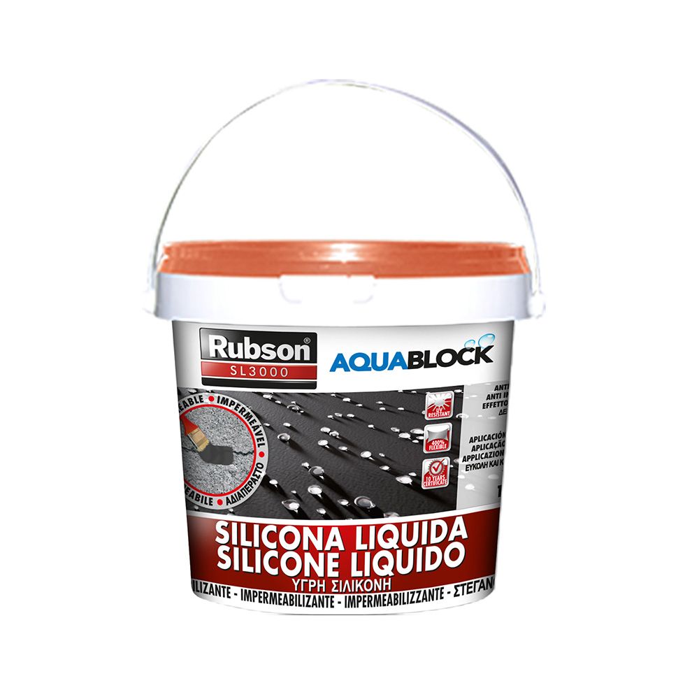 Silicone liquido aquablock telha 1 kg