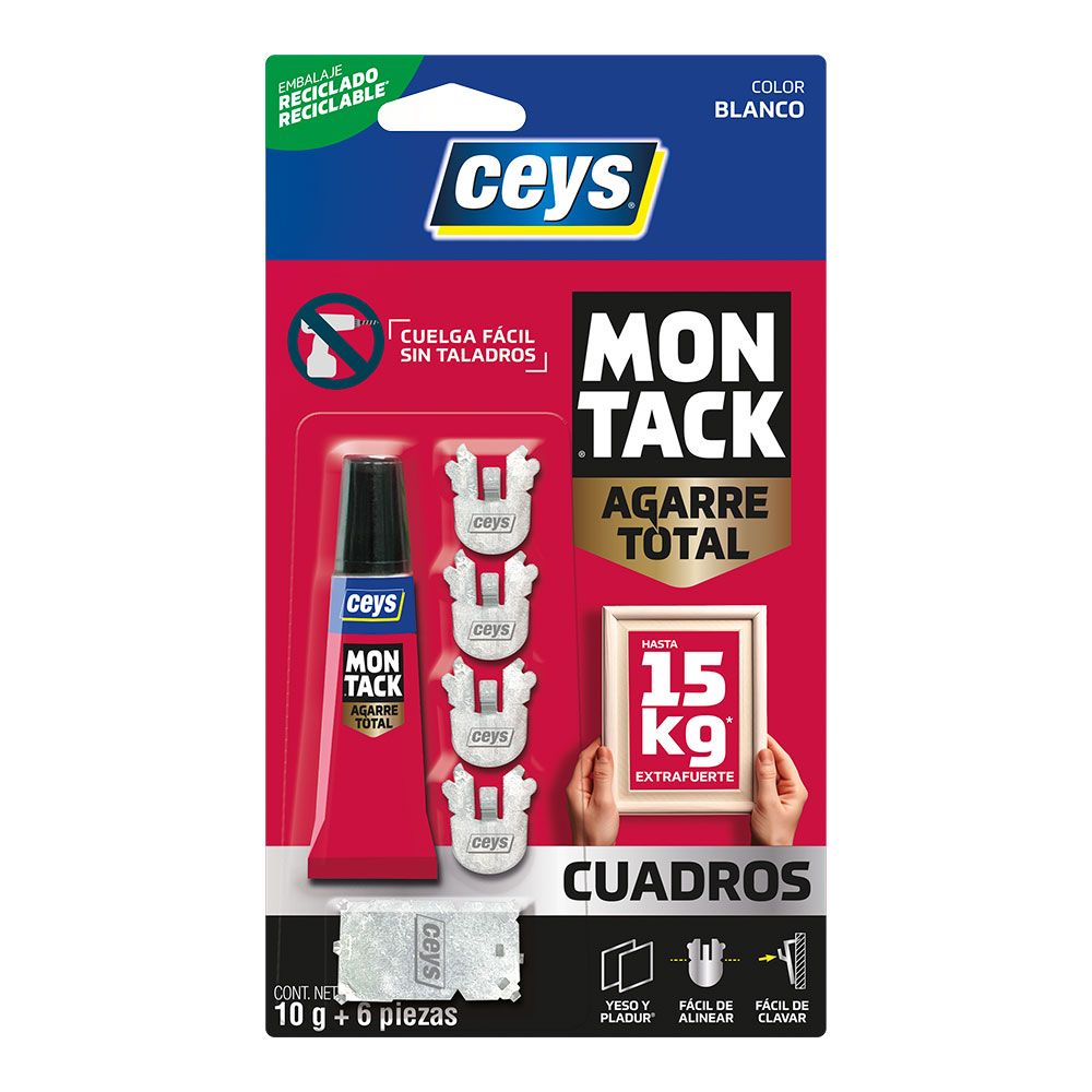 Montack aderência total quadros 10 g + 6 peças