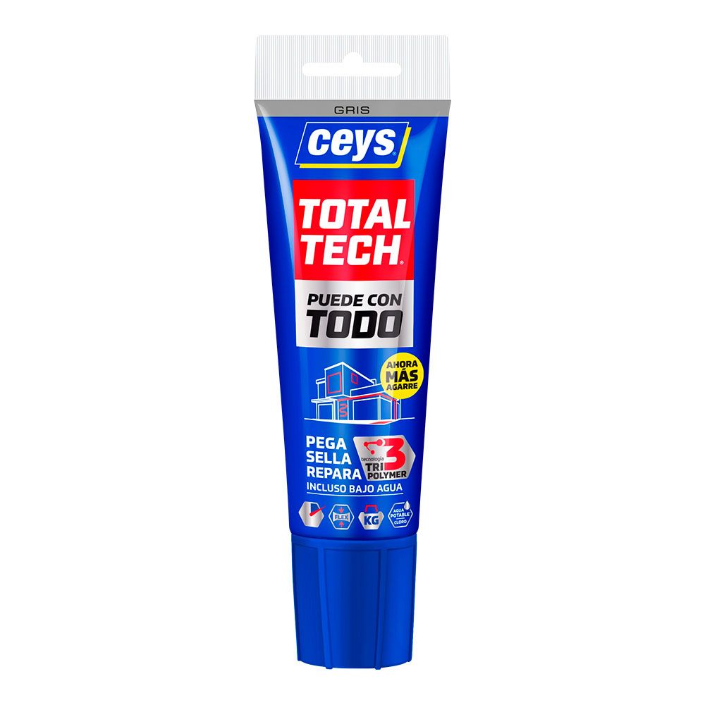 Adesivo selante total tech cinzento tubo 125 ml