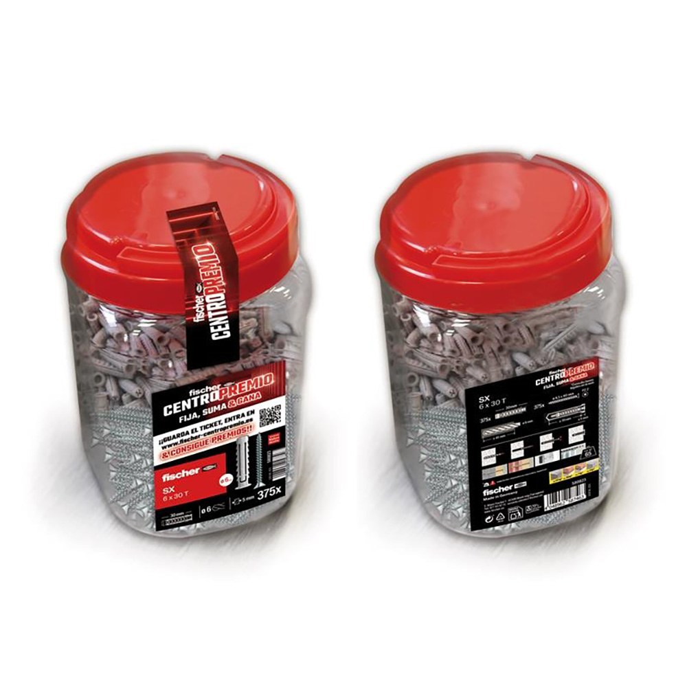 Bucha SX Ø6 x 30 mm, pote 375 UDS