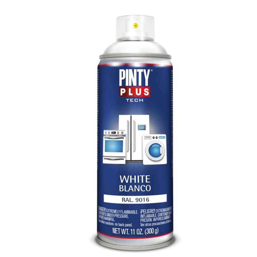 Tinta spray tech 520 CC eletrodomésticos RAL 9016 branco