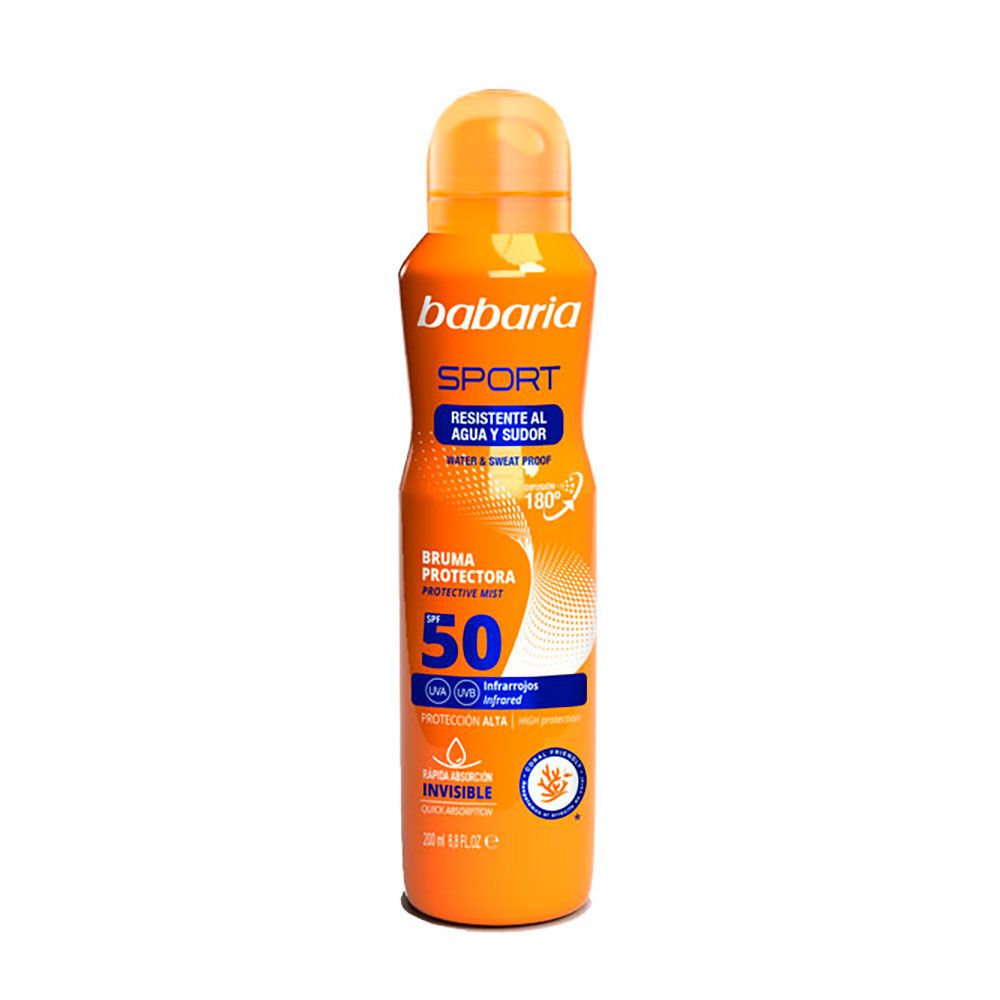 Névoa de proteção solar esportiva spf50 200 ml