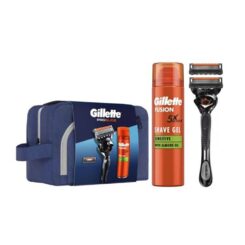 Nécessaire proglide, máquina barbear + 2 recargas e GEL de barbear