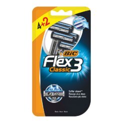 Blister de navalha clássica Flex 3 4 + 2 unidades