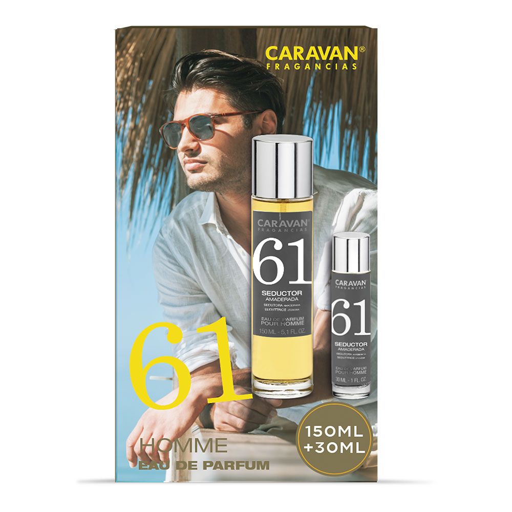 Estojo EAU de parfum caravan N° 61, 150 + 30 ml senhor