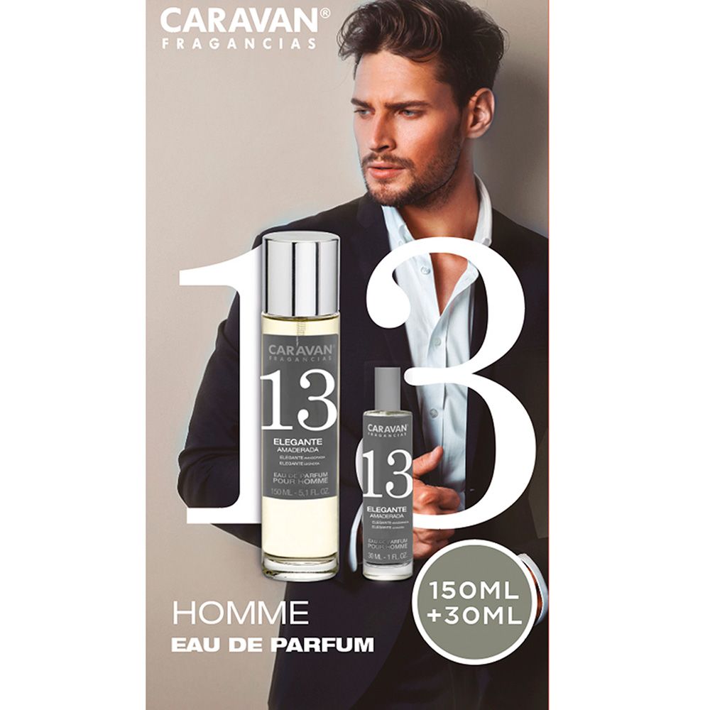 Estojo EAU de parfum caravan N° 13, 150 + 30 ml senhor