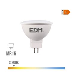 Lâmpada LED dicroica MR16 8 W 780 LM 3200 K LUZ quente 120° Ø5 x 5 cm