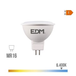 Lâmpada LED dicroica MR16 8 W 780 LM 6400 K LUZ fria 120° Ø5 x 5 cm