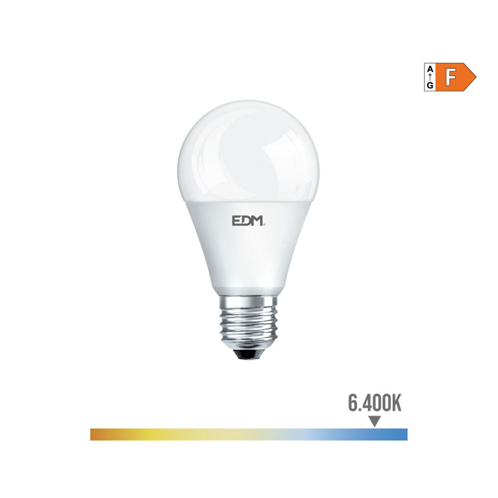 Lâmpada standard LED E27 10W 932lm 6400K LUZ fria Ø6x10,8cm EDM