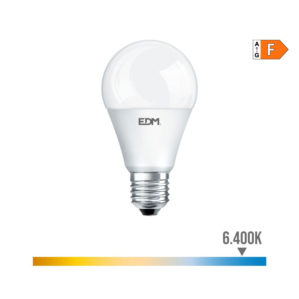 Lâmpada standard LED E27 15W 1521lm 6400K LUZ fria Ø6x11cm EDM