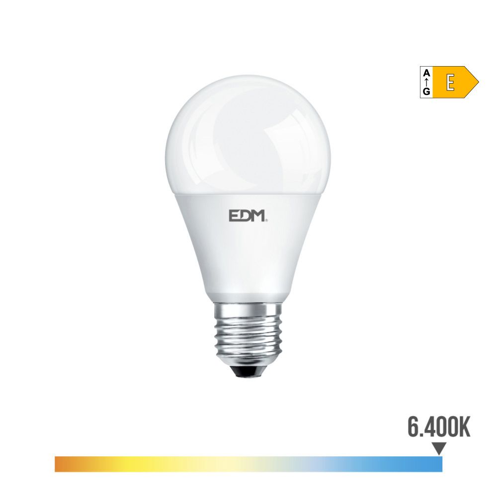 Lâmpada standard LED E27 20W 2200lm 6400K LUZ fria Ø6,5x12,4cm EDM