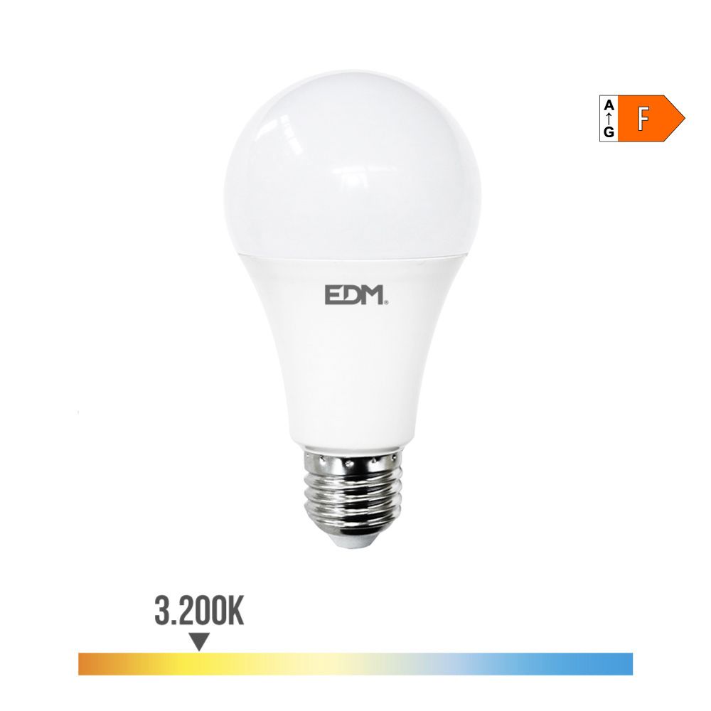 Lâmpada standard LED E27 24W 2600lm 3000K LUZ quente Ø7x13,6cm EDM