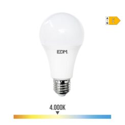 Llâmpada standard LED E27 24W 2700lm 4000K LUZ do DIA Ø7x13,6cm EDM