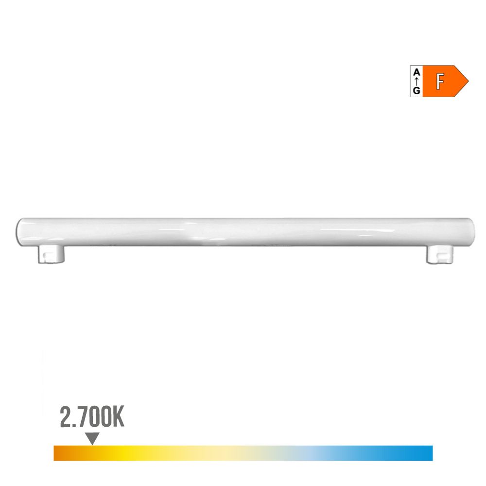 Lâmpada LED linestra 2 casquilhos S14S 9W 810lm 2700K LUZ quente 500x30x47mm EDM