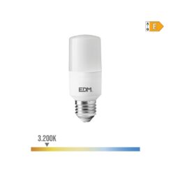 EDM Lâmpada LED tubular e27 10w 1100lm 3200k luz quente ø4 x 10,7cm
