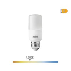 EDM Lâmpada led e27 tubular 10 w 1100 lm 4000 k luz neutra ø4 x 10,7 cm